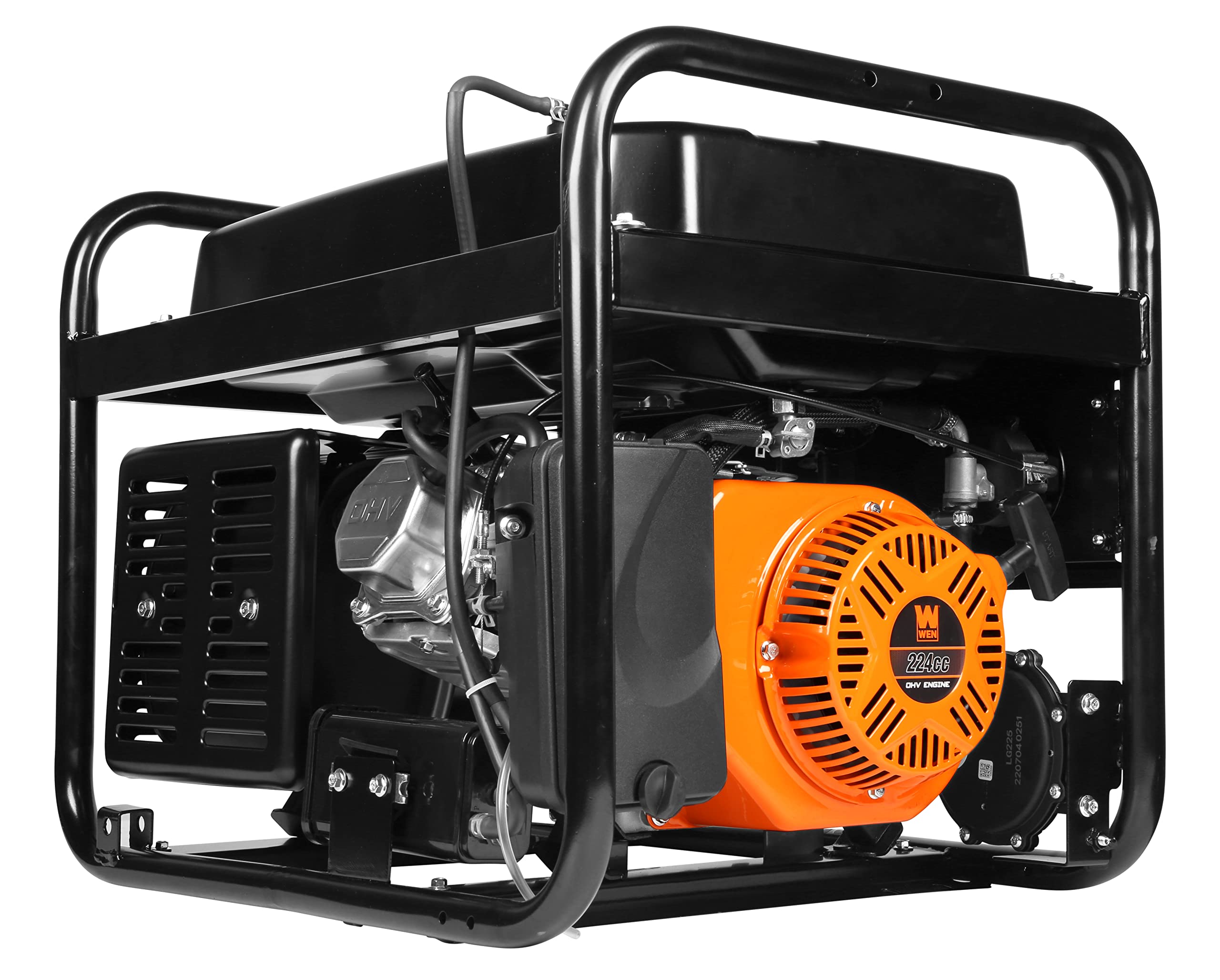 WEN DF472X 4750-Watt 120-Volt/240-Volt Dual Fuel Portable Generator with CO Shutdown Sensor