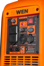 WEN 56235iX 2350-Watt Portable Inverter Generator with Fuel Shut Off and CO Sensor, Black
