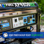 DuroMax XP4850HX Dual Fuel Portable Generator-4850 Watt Gas or Propane Powered Electric Start w/CO Alert, 50 State Approved, Blue