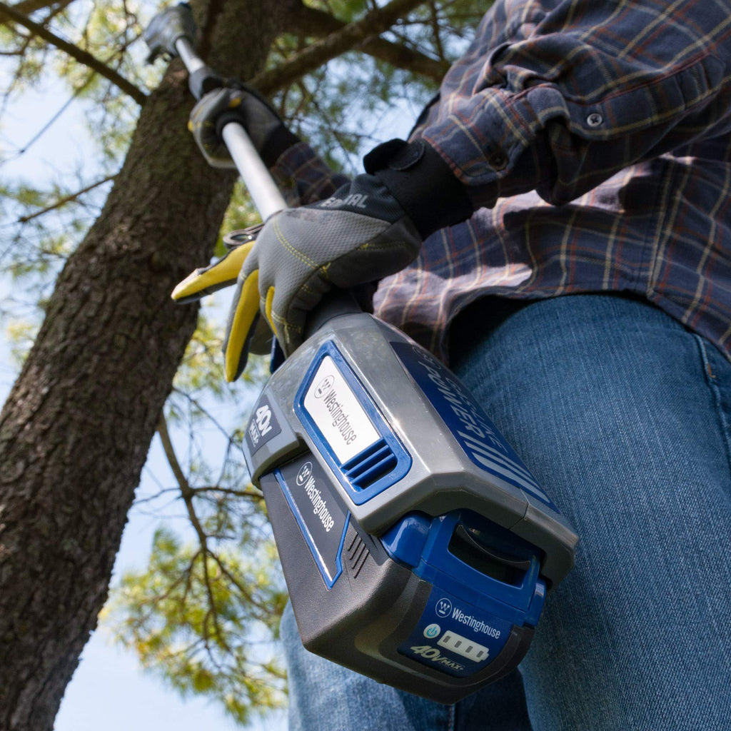 40V Pole Saw & Brushless Chainsaw with 2.0 Ah Battery & Charger