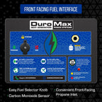 DuroMax XP15000HXT+ 15,000 Watt Portable Tri Fuel EFI Portable Generator - 50 State Approved