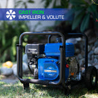 DuroMax XP702HP 208cc 7-HP 2-Inch 70-GPM Gas Powered High Pressure Water Pump, 50 State Approved, XP702HP, Blue