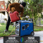 DuroMax XP2300iH 2,300-Watt Dual Fuel Portable Digital Inverter Generator - Gas & Propane, RV & Emergency Ready