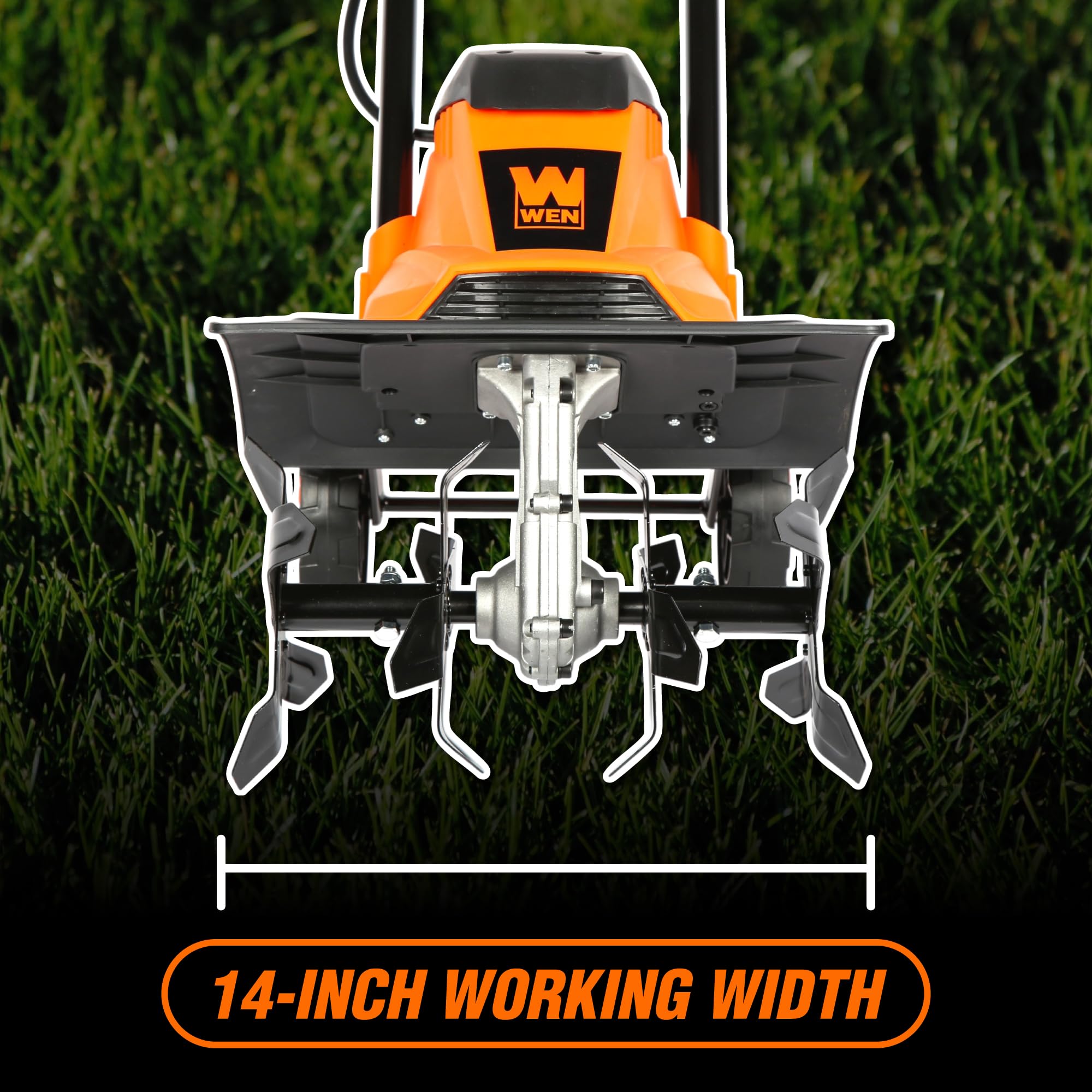 WEN TC1318 13.5-Amp 18-Inch Electric Tiller and Cultivator, Black