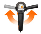 WEN Cordless Angle Grinder, Brushless with 20V Max 4.0 Ah Lithium-Ion Battery and Charger (20944), Black