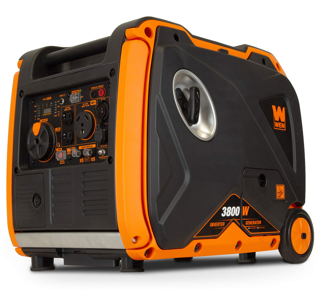 WEN DF451i Super Quiet 4500-Watt Electric Start Dual Fuel RV-Ready Portable Inverter Generator with Fuel Shut-Off