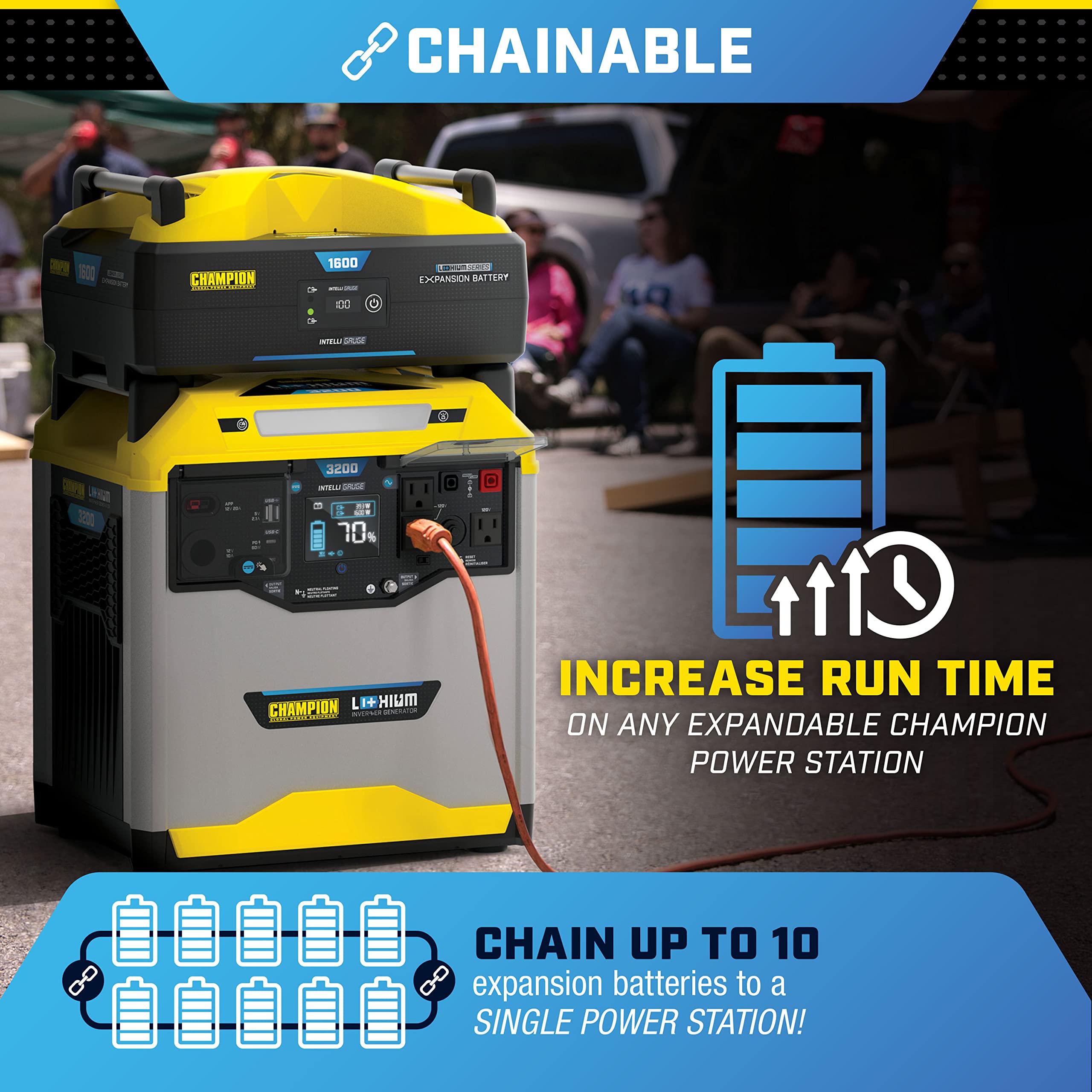 Champion Power Equipment 201107 1638-Wh Lithium Ion Expansion Battery