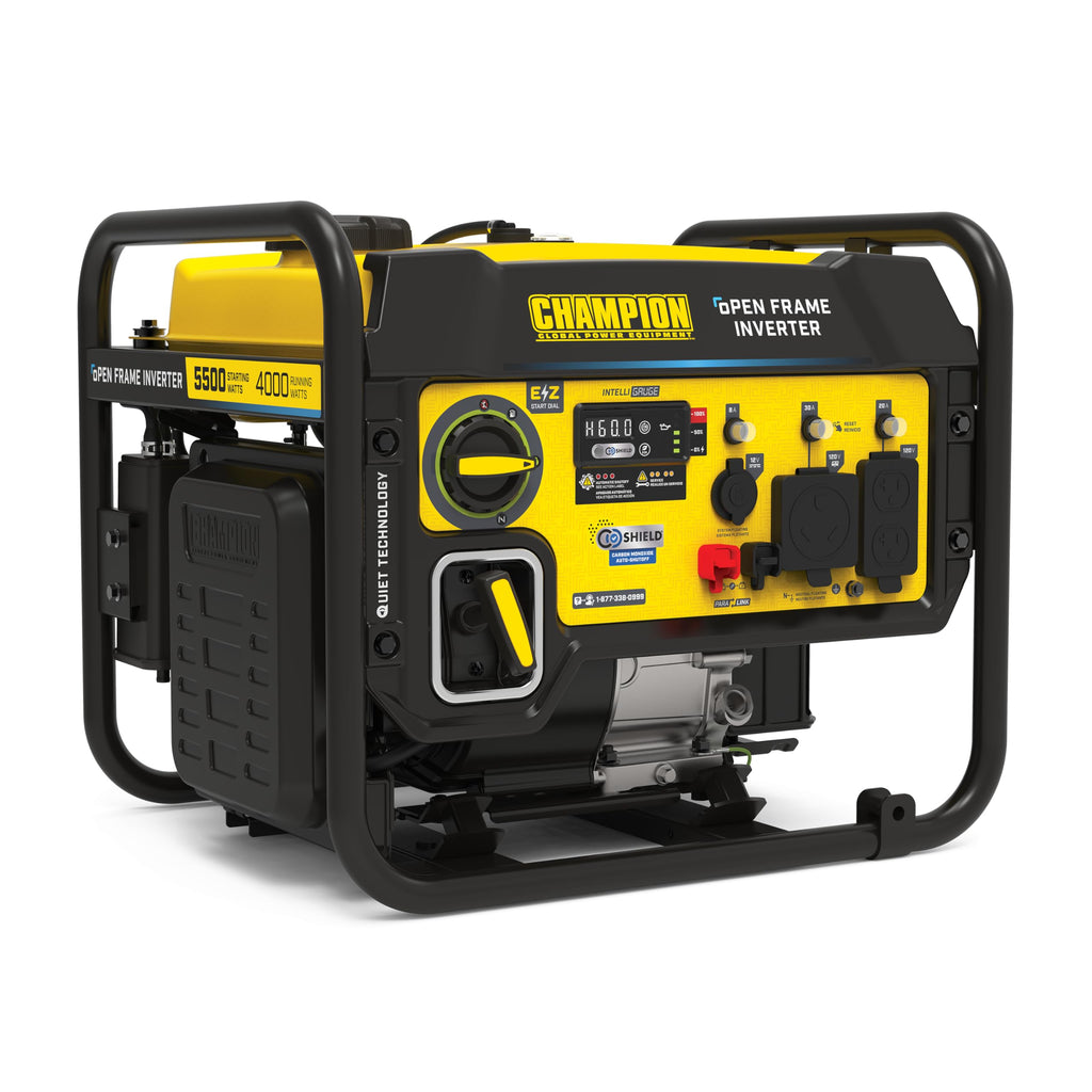 Champion Power Equipment 5500-Watt RV Ready Portable Open Frame Inverter Generator with Quiet Technology and Free 3-Year Warranty, CARB Compliant