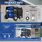 DuroMax XP5500EH 5,500-Watt Dual Fuel Portable Generator - Gas & Propane, Electric Start, RV & Emergency Ready