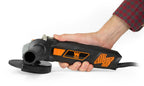 WEN Cordless Angle Grinder, Brushless with 20V Max 4.0 Ah Lithium-Ion Battery and Charger (20944), Black