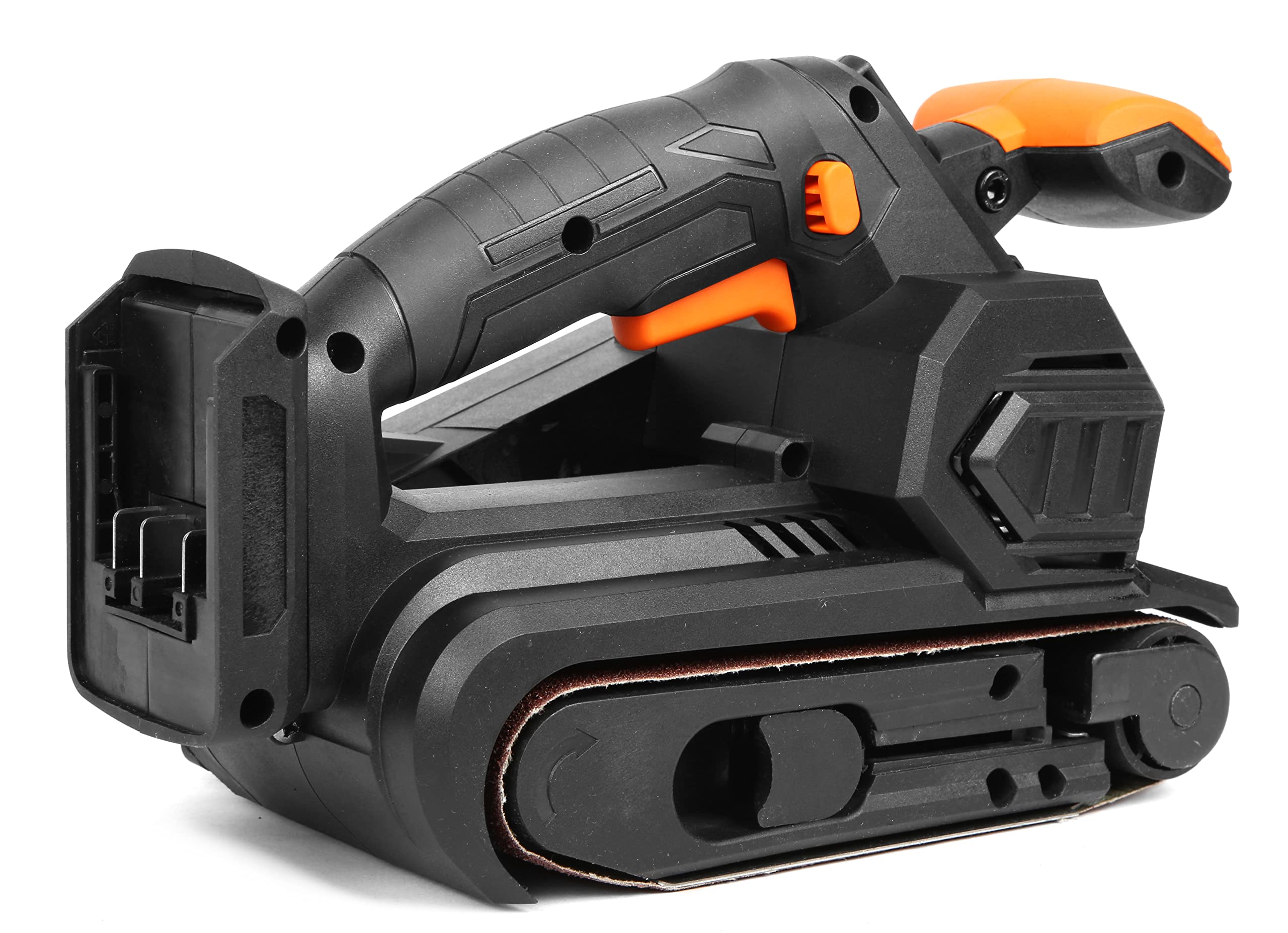 WEN 20418 20V Max Cordless Belt Sander, Variable Speed, Handheld and Portable with 4.0Ah Battery and Charger