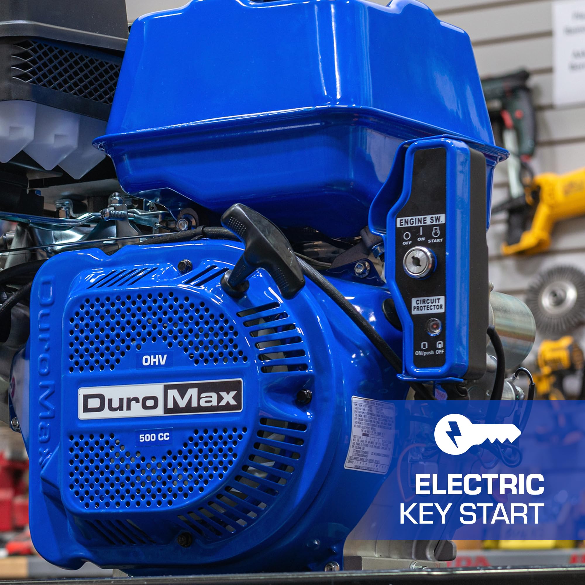 DuroMax XP23HPE 713cc 1-Inch Horizontal Shaft V-Twin Electric Start Gas Powered Multi-Use Engine