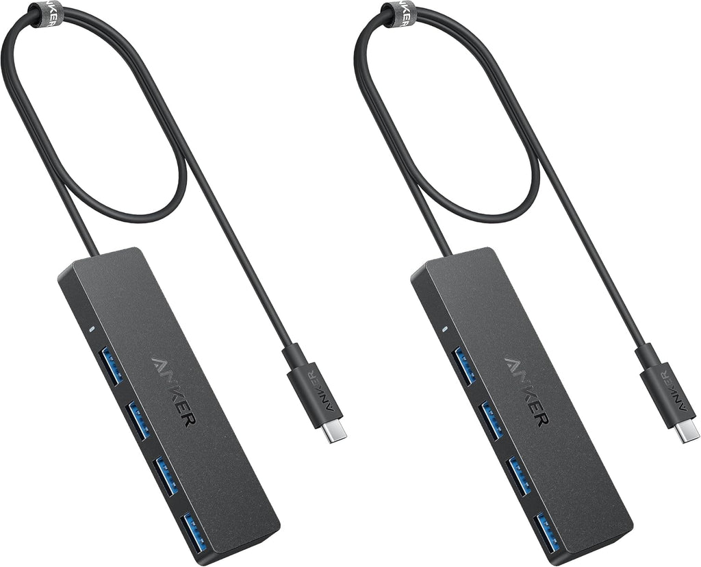 Anker USB Hub 4 Ports, Multiple USB 3.0 Hub, USB Splitter for Laptop, Extender for A Port Laptop, PC, Desktop and More [Charging Not Supported](2ft USB-A)