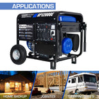 DuroMax XP5500EH 5,500-Watt Dual Fuel Portable Generator - Gas & Propane, Electric Start, RV & Emergency Ready