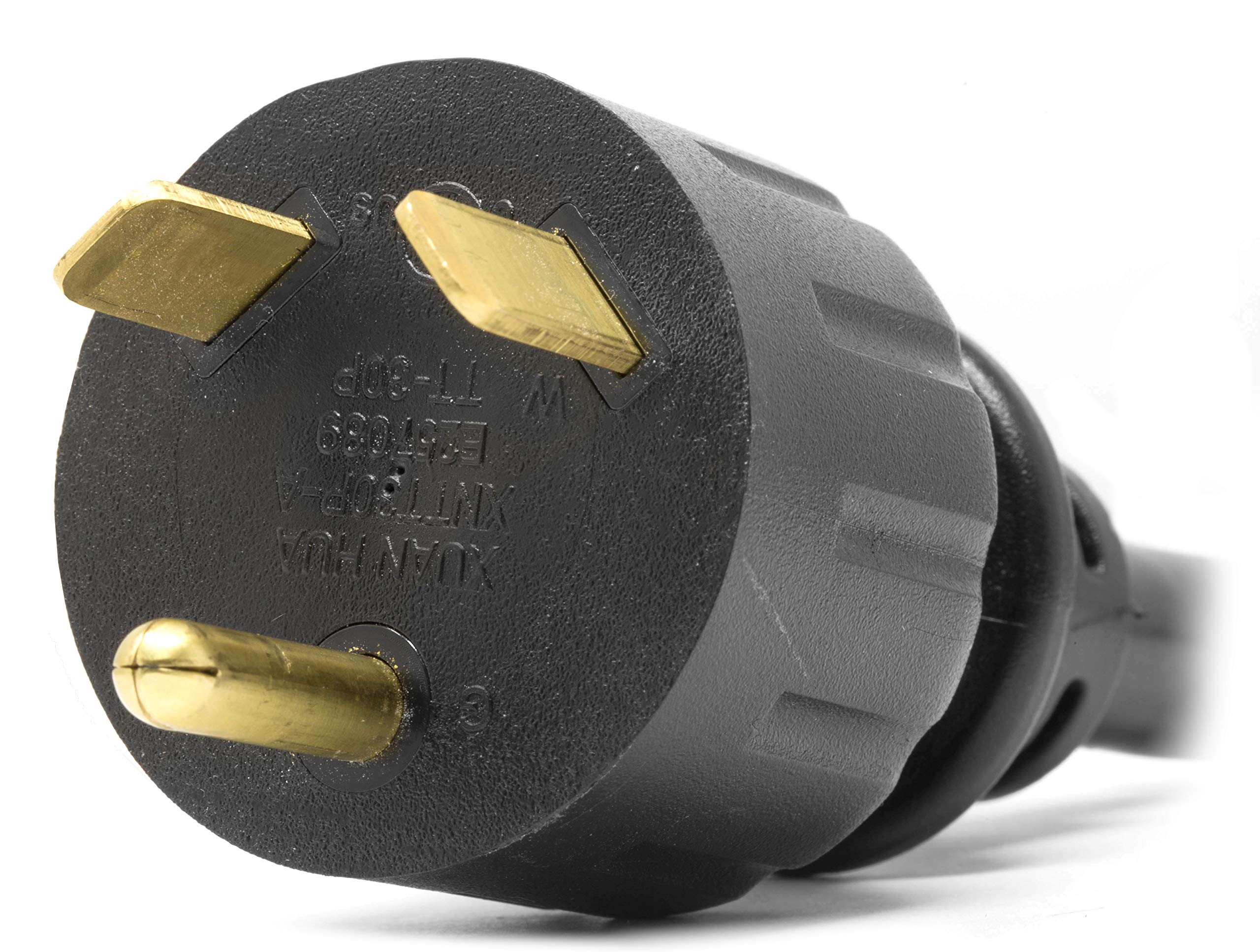 WEN PC3352 3 Feet 10-Gauge SJTW Generator Extension Cord Splitter (converts TT-30R to Two 5-20R outlets)