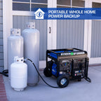 DuroMax XP5500EH 5,500-Watt Dual Fuel Portable Generator - Gas & Propane, Electric Start, RV & Emergency Ready