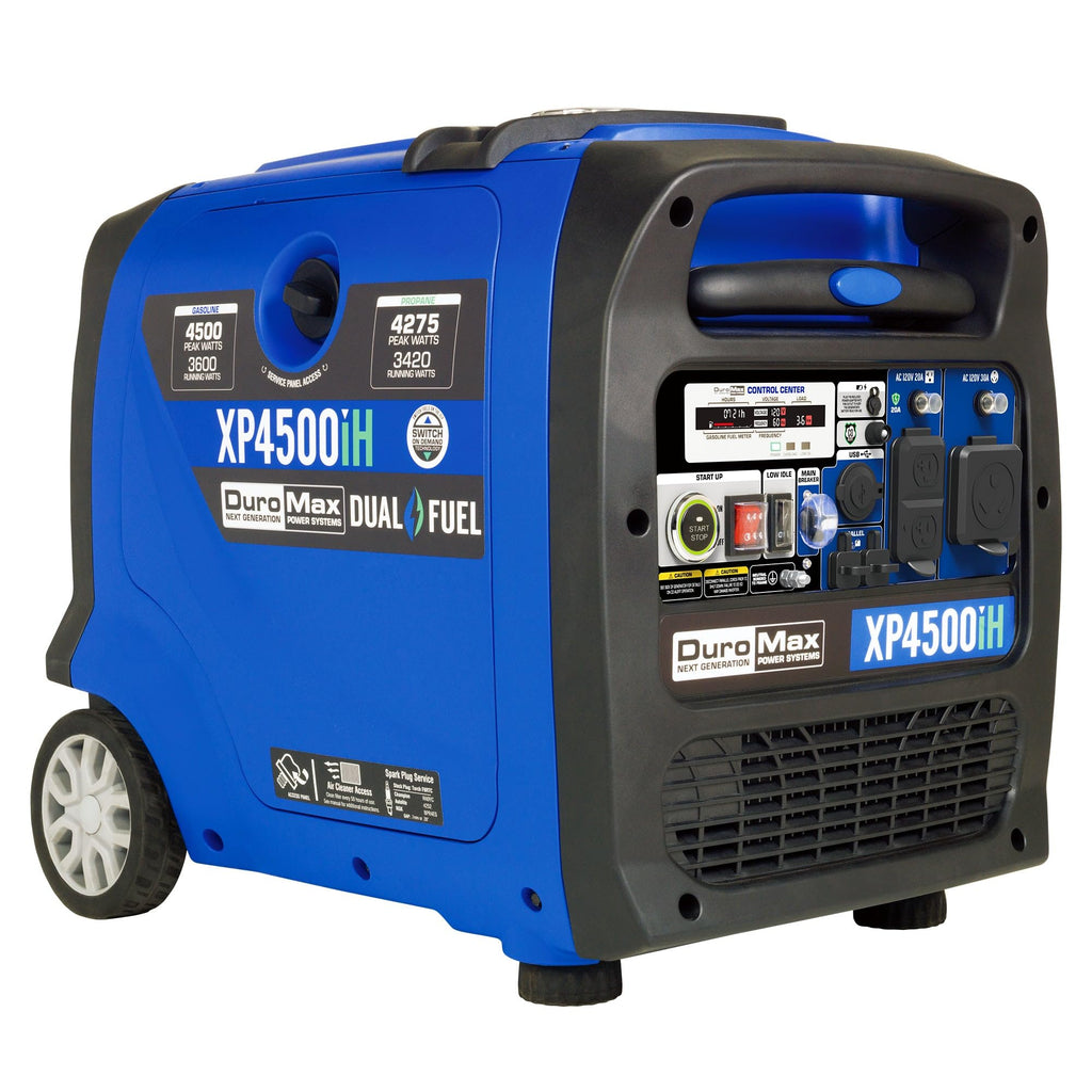DuroMax XP16000iH 16,000-Watt Dual Fuel Portable Digital Inverter Generator - Gas & Propane, Remote Electric Start, Whole Home Power Backup, Transfer Switch Ready, RV & Emergency Ready