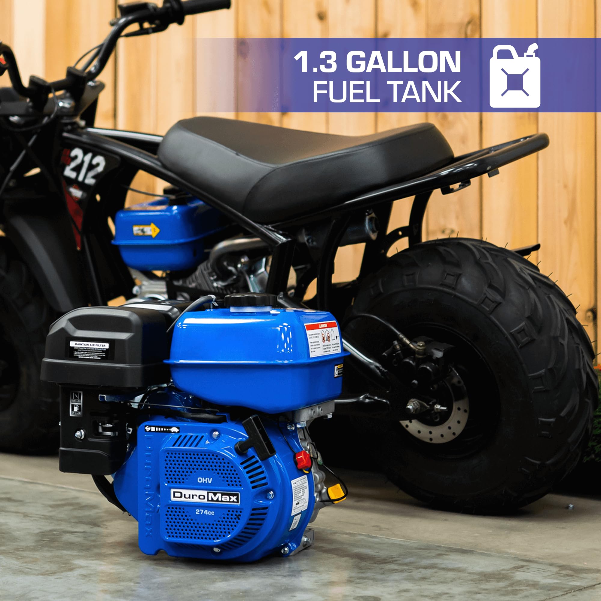 DuroMax XP18HPE 440cc Recoil/Electric Start Gas Powered, 50 State Approved, Multi-Use Engine