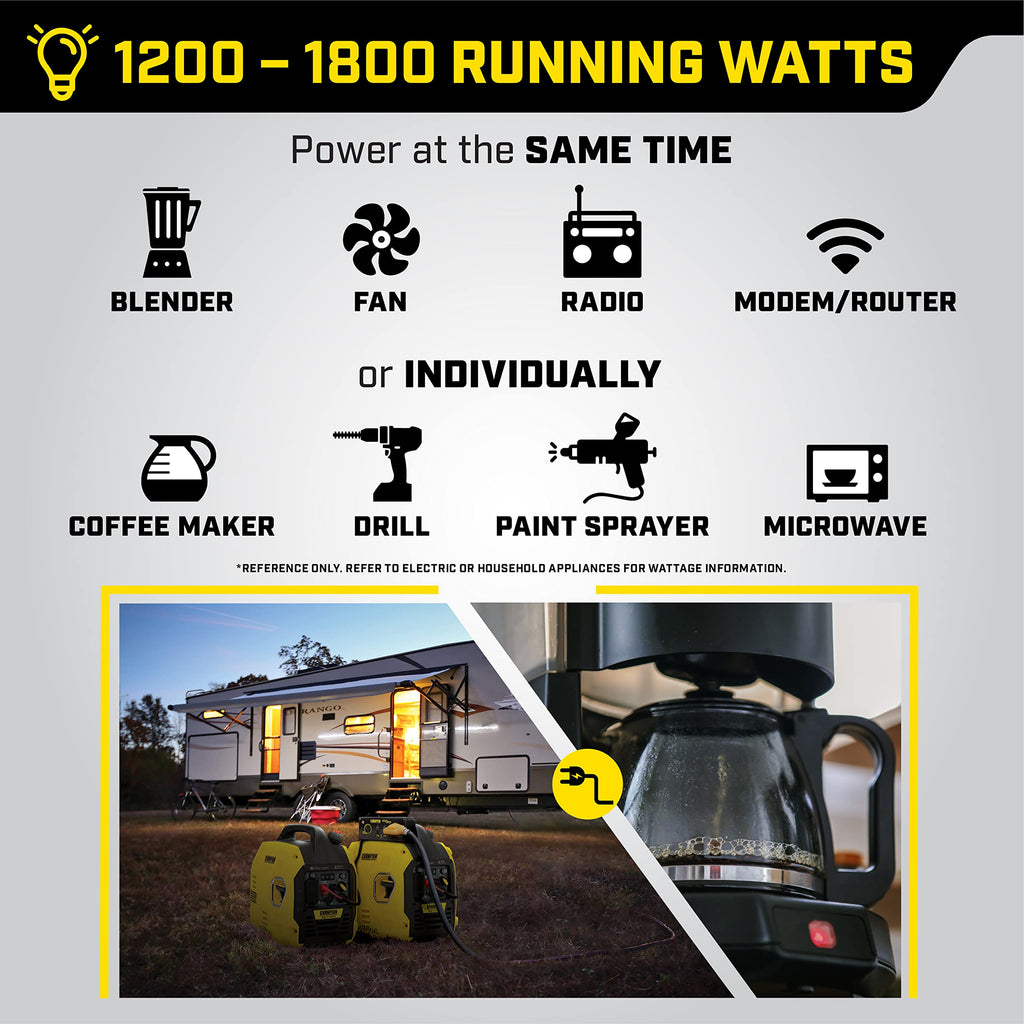 Champion Power Equipment 3500-Watt Portable Inverter Generator with Quiet Technology and CO Shield