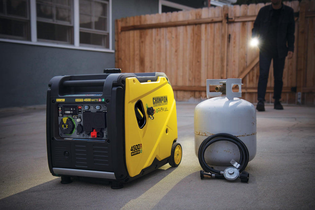 Champion Power Equipment 4500-Watt Electric Start Dual Fuel RV Ready Portable Inverter Generator with Quiet Technology and Free 3-Year Warranty