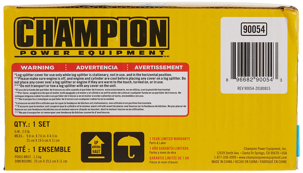 Champion Weather-Resistant Storage Cover for 15-27-Ton Log Splitters