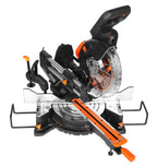 WEN MM1015 15-Amp 10-Inch Dual Bevel Sliding Compound Miter Saw with LED Cutline Multi-color