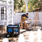 DuroMax XP10000HX 10,000-Watt Dual Fuel Portable Generator - Gas & Propane, Electric Start, Whole Home Power Backup, Transfer Switch Ready, RV & Emergency Ready