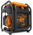 WEN GN400i RV-Ready 4000-Watt Open Frame Inverter Generator, CARB Compliant, Black/orange