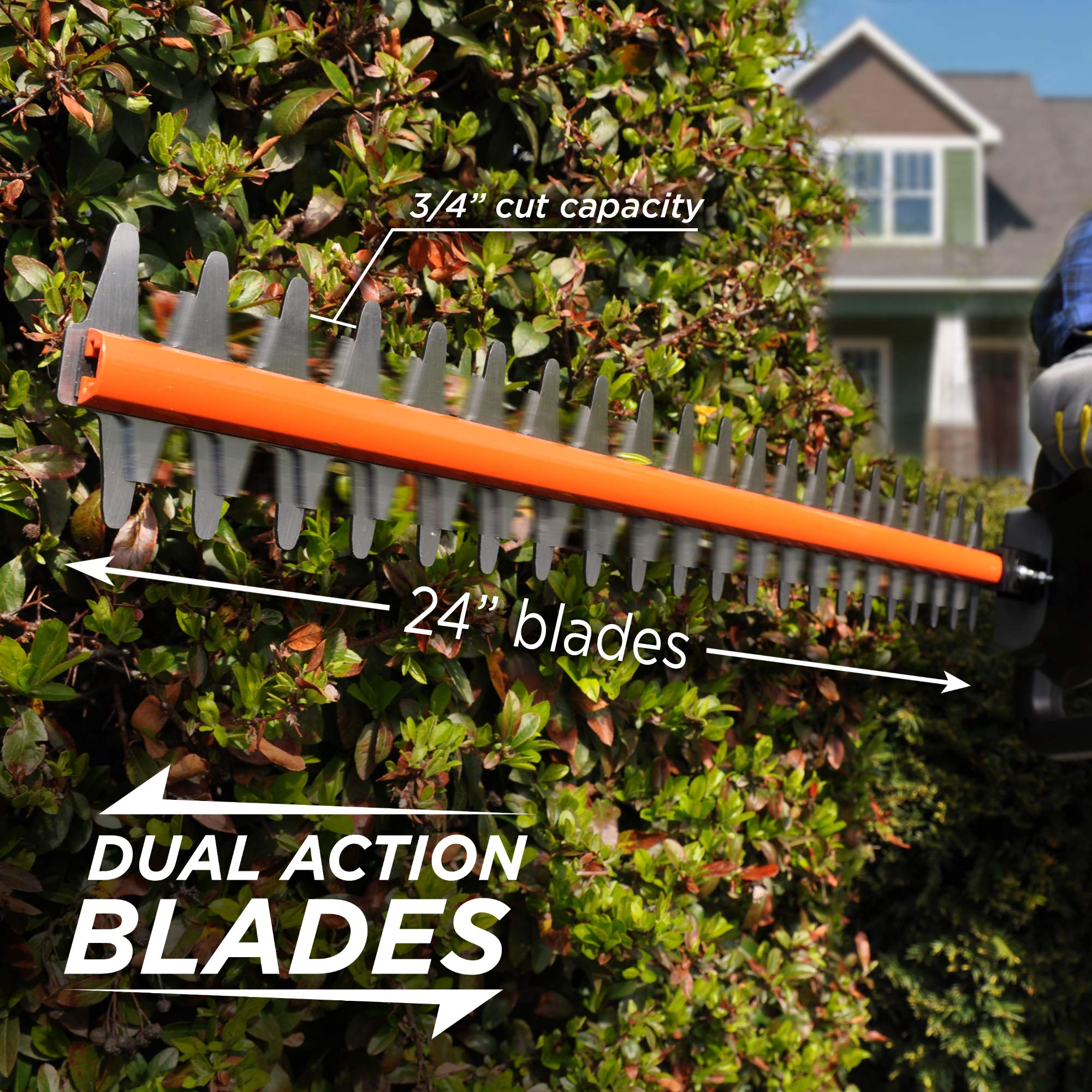 Westinghouse 40V Cordless Hedge, String Trimmer and Blower, 2.0 Ah Battery and Charger Included