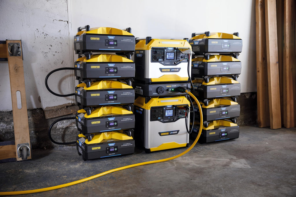 Champion Power Equipment 1638-Wh Lithium Ion Expansion Battery and 200-Watt Solar Panel