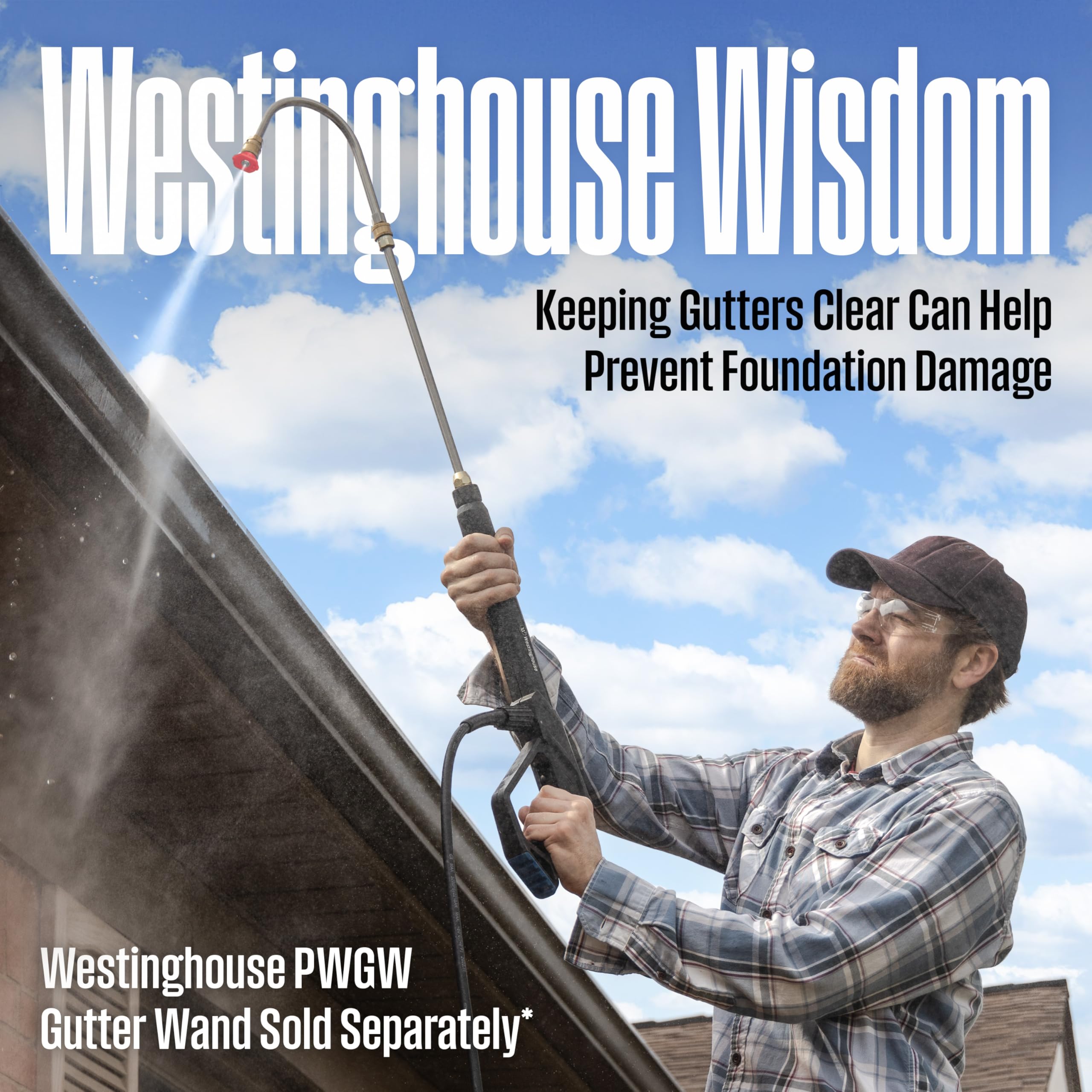 Westinghouse WPX3200 Gas Pressure Washer, 3200 PSI and 2.5 GPM, Onboard Soap Tank, Spray Gun and Wand, 5 Nozzle Set, for Cars/Fences/Driveways/Homes/Patios/Furniture