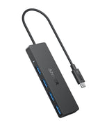 Anker USB Hub 4 Ports with 5Gbps Data Transfer, Multiple USB 3.0 Hub, USB Splitter for Laptop, Extender for A Port Laptop, PC, Desktop and More [Charging Not Supported](0.7 ft USB-A)