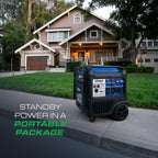 DuroMax XP16000iH 16,000-Watt Dual Fuel Portable Digital Inverter Generator - Gas & Propane, Remote Electric Start, Whole Home Power Backup, Transfer Switch Ready, RV & Emergency Ready