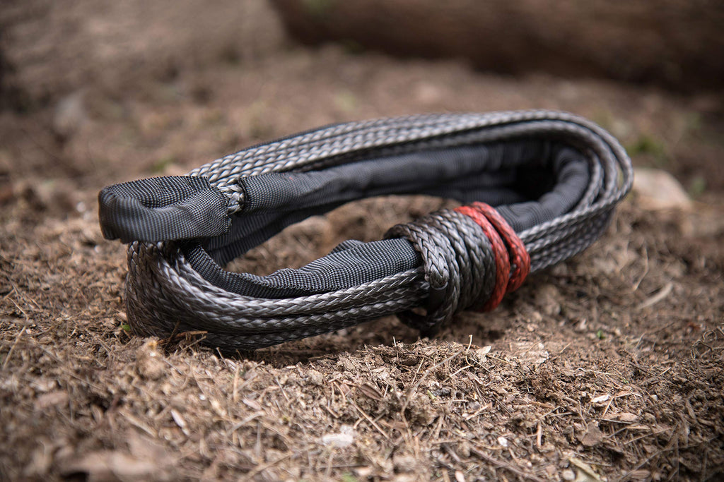 Champion 85-Foot Gray Dyneema® Synthetic Winch Rope for 8000-12,000-lb. Truck/SUV Winches