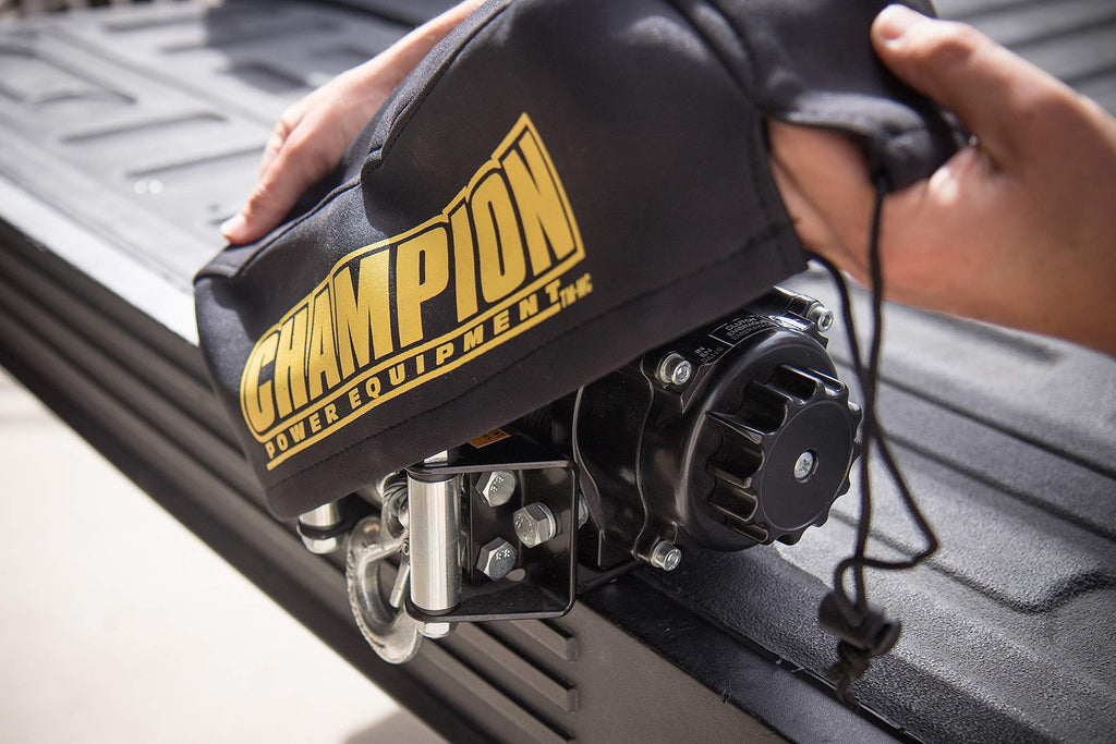 Champion Weather-Resistant Neoprene Storage Cover for Winches 4000-5000 lb.