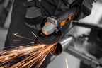WEN Cordless Angle Grinder, Brushless with 20V Max 4.0 Ah Lithium-Ion Battery and Charger (20944), Black