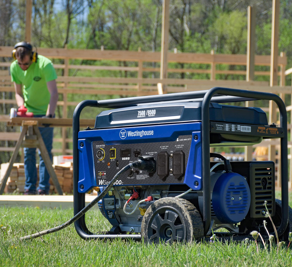 Westinghouse 9500 Peak Watt Dual Fuel Home Backup Portable Generator, Remote Electric Start, Transfer Switch Ready, Gas & Propane Powered