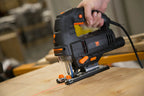 WEN Cordless Jigsaw, Brushless with Auto-Speed, 20V Max 4.0Ah Lithium Ion Battery, and Charger (20670)