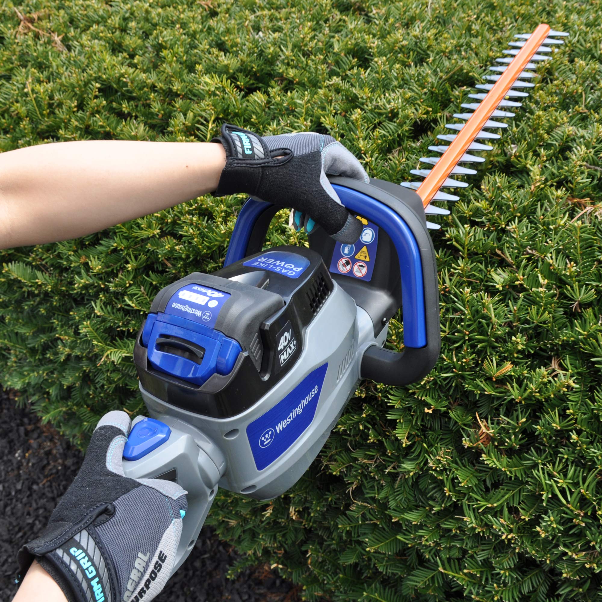 Westinghouse 40V Cordless Hedge, String Trimmer and Blower, 2.0 Ah Battery and Charger Included