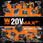 WEN 20V Max 4.0 Ah Rechargeable Lithium-Ion Replacement Battery (20204)