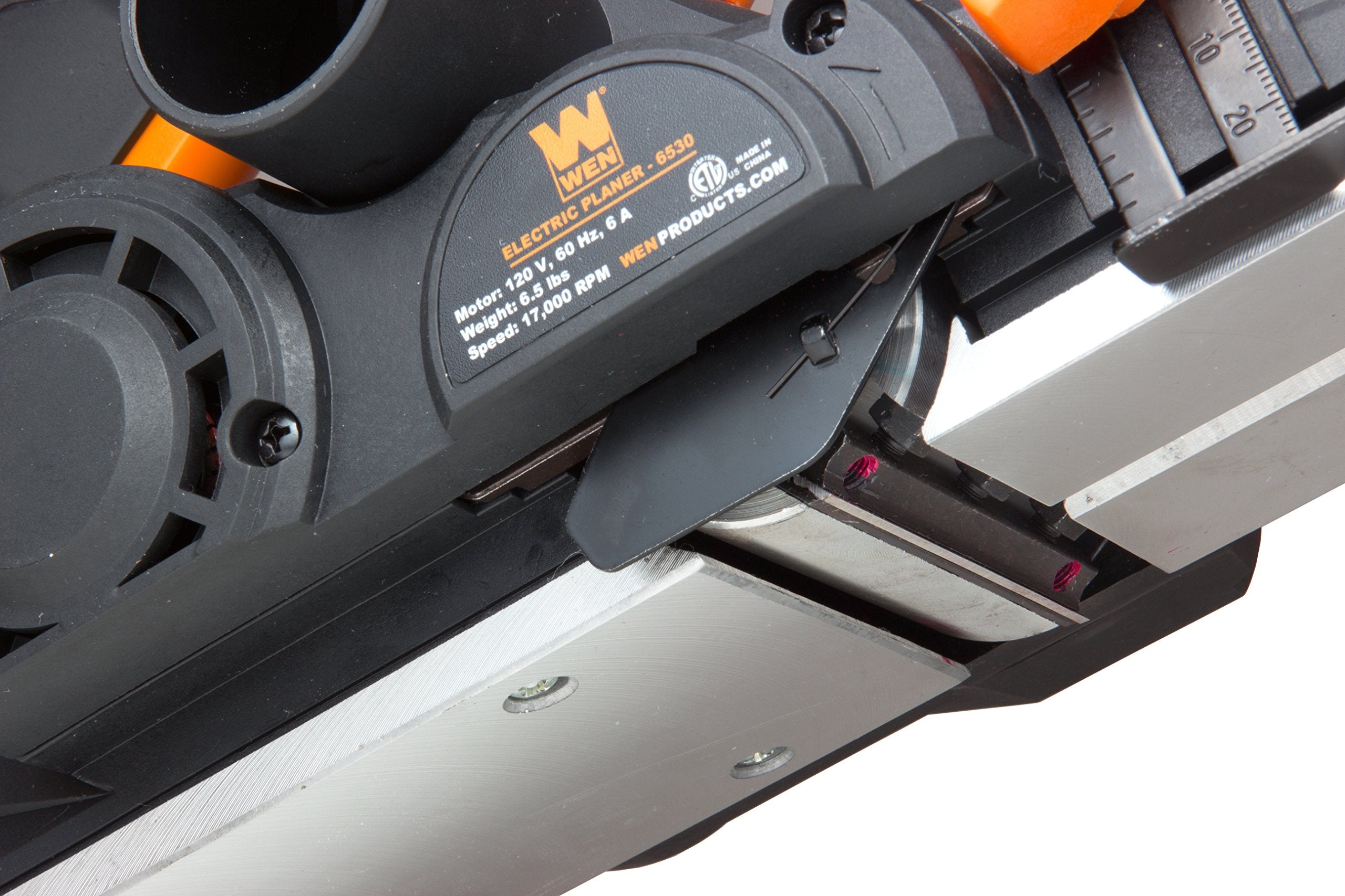 WEN Cordless Planer, Brushless with 3-1/4-Inch Blade, 20V Max 4.0 Ah Lithium-Ion Battery and Charger (20653)
