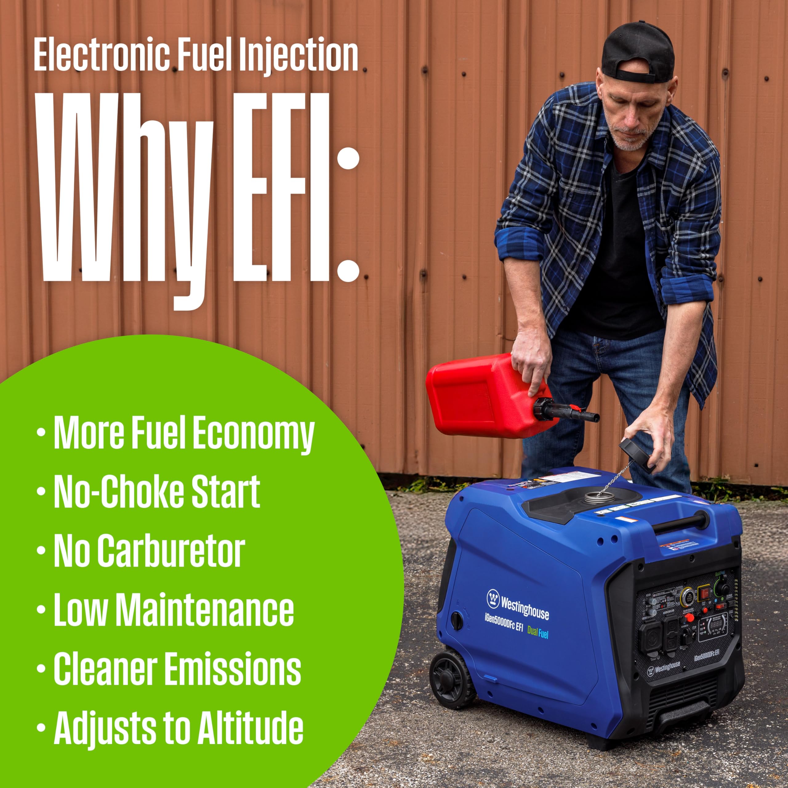 Westinghouse 5000 Peak Watt Super Quiet Portable Inverter Generator, Remote Electric Start with Auto Choke, Wheel & Handle Kit, RV Ready, Gas Powered, Parallel Capable