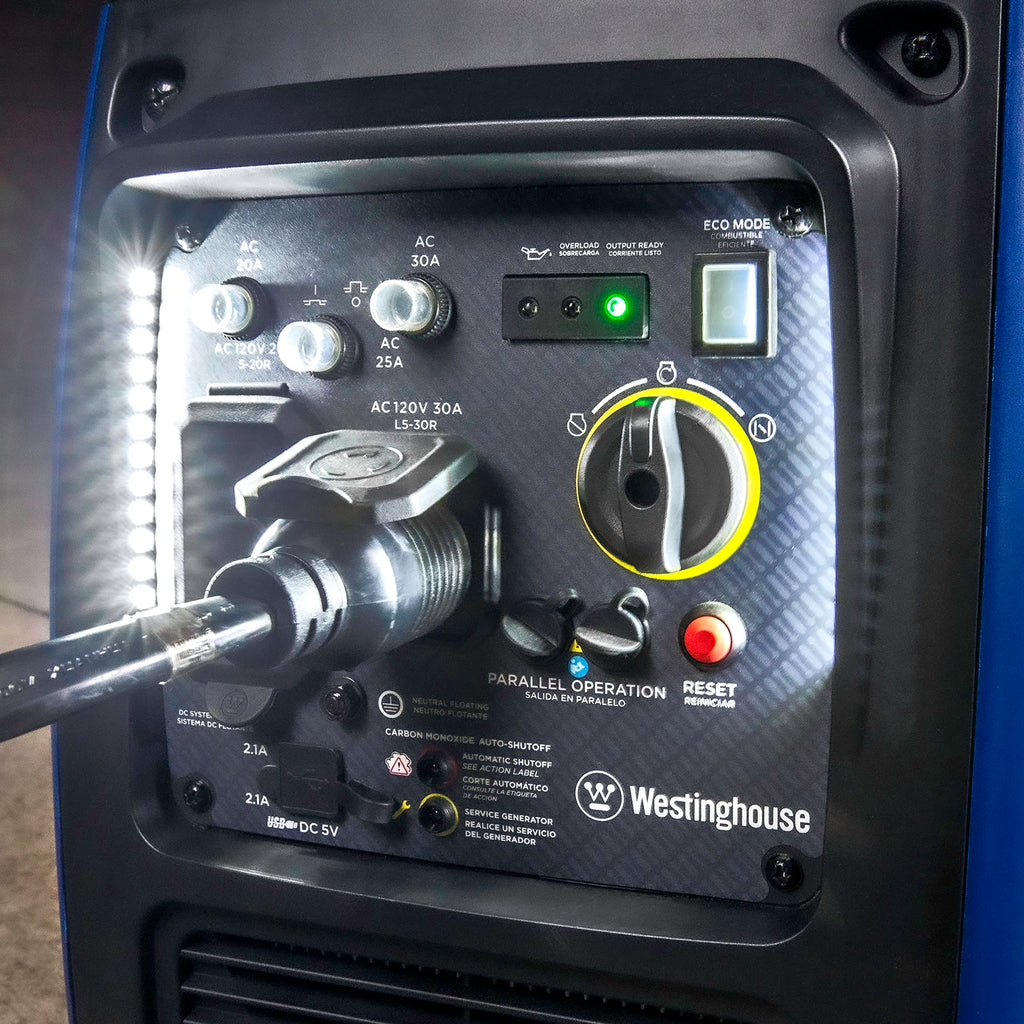 Westinghouse 5000 Peak Watt Super Quiet Portable Inverter Generator, Remote Electric Start with Auto Choke, Wheel & Handle Kit, RV Ready, Gas Powered, Parallel Capable