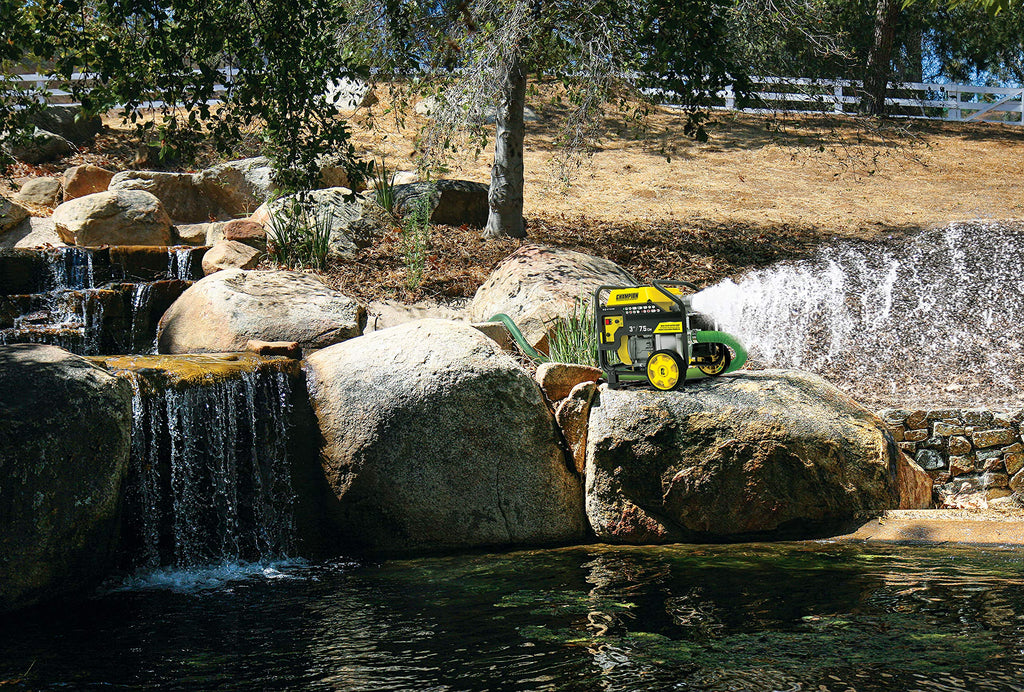 Champion Power Equipment 3-Inch Gas-Powered Semi-Trash Water Transfer Pump with Hose and Wheel Kit
